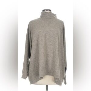Price firm~ $1800 Eskandar 100% cashmere turtleneck sweater taupe 2X 1X